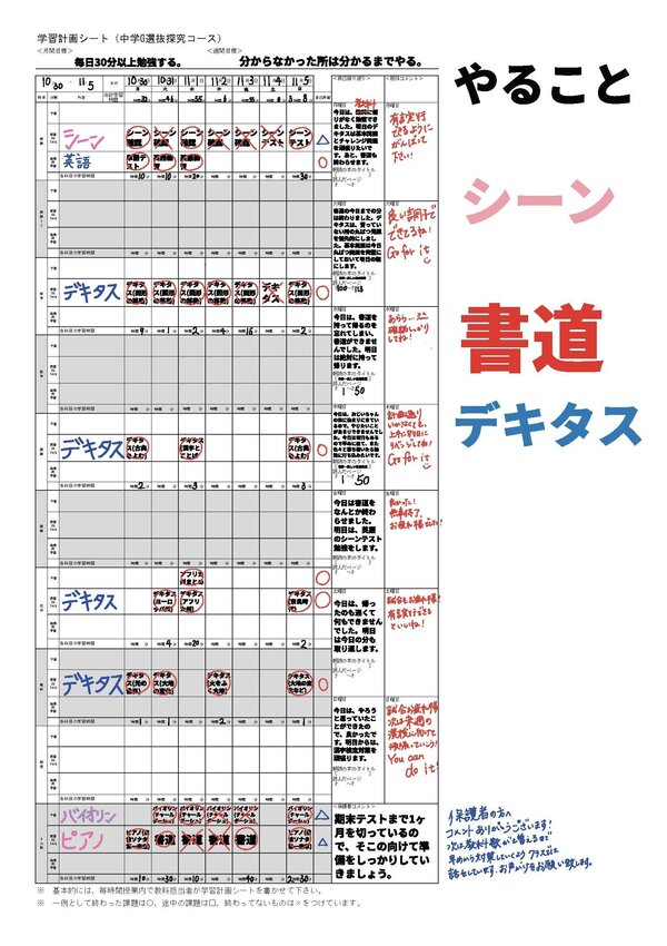 M1年1組 M1-1 Home Room_山田　茉麗奈_オープンスクール.jpg